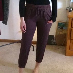 Women’s maroon/purple joggers